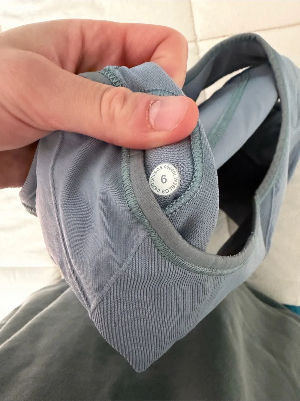 lululemon athletica Slate Blue High-Neck Seamless Sports Bra